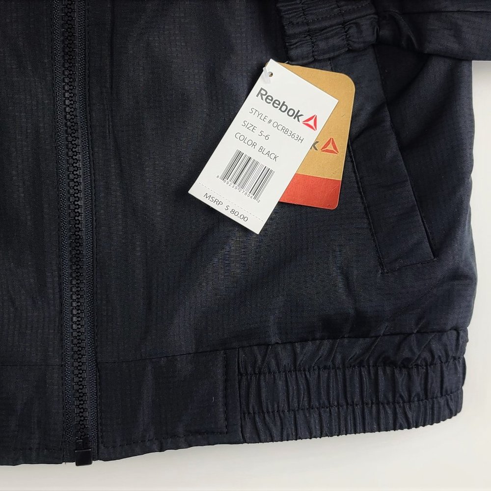 NWT Boy's Reebok Lightweight Windbreaker Jacket - Picture 4 of 5